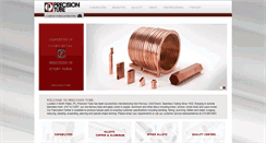 Desktop Screenshot of precisiontube.com